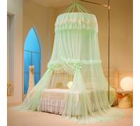 lsxlkha Princess Bed Canopy, Dome Netting, Canopy Bed Curtains, Beds Curtains from Ceiling, Lightweight & Breathable Mesh for Twin Full Queen King Beds B 47.2-86.6in Universal