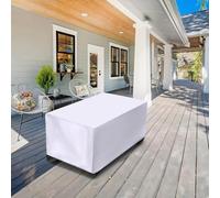 LSYALUCK Garden Furniture Covers, Outdoor Garden Furniture Set Covers Waterproof Heavy Duty 600D Oxford Fabric Windproof Anti-UV Outdoor for Outside Furniture Sets 180x60x30cm/LxWxH