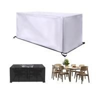 LSYALUCK outdoor furniture cover, 40x40x34cm/LxWxH Rectangular Garden Furniture Covers Waterproof Heavy Duty 600D Oxford Fabric with Dust-proof, Anti-UV Outdoor Indoor Multiple sizes