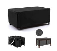 LSYALUCK Patio Furniture Covers, 90x50x80cm/LxWxH Rectangular General Purpose, Heavy Duty Oxford Fabric Patio Set, For Sofa & Table Outdoor Curtains For Waterproof Outdoor Furniture Covers