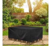 LSYALUCK Patio Furniture Covers, 90x90x75cm/LxWxH Outdoor Furniture Cover Waterproof, Patio Furniture Covers Waterproof for Table and Chairs, Rectangular Outdoor Furniture Set Cover, Heavy Duty 600D