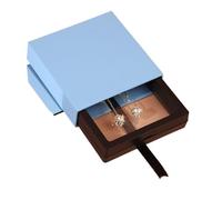 LSYHHXC 3d Floating Frame 2pcs Drawer PE Film Jewelry Storage Box Candy Color Ring Pendant Necklace Earring Bracelet Antioxidant Jewelry Display Accessories(A1,7cm)