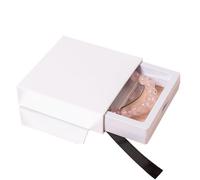 LSYHHXC 3d Floating Frame 2pcs Drawer PE Film Jewelry Storage Box Candy Color Ring Pendant Necklace Earring Bracelet Antioxidant Jewelry Display Accessories(White,9cm)