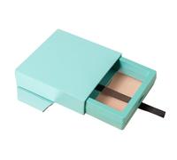 LSYHHXC 3d Floating Frame Drawer PE Film Jewelry Storage Box Candy Color Ring Pendant Necklace Earring Bracelet Antioxidant Jewelry Display Box(Light green,9x9cm)