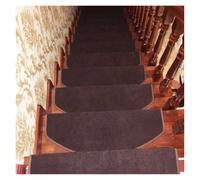 LSYHHXC Stair Mats 4PCS/Set Non-slip Self Adhesive Carpet Stair Tread Mat Home Staircase Protection Cover Pad 65CM(Coffee)
