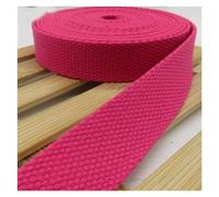 LSYHHXC Webbing Straps For Bags 38mm 5meters Canvas Webbing Belt Bag Webbing Cotton Webbing Nylon Webbing DIY BackPack Strap Sewing Bag Belt Dog Accessories(Rose red)