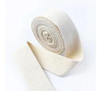 LSYHHXC Webbing Straps For Bags 5Meters 20/25/32/38mm 1.3mm Thick Cotton Webbing Tapes Bags Strap Garment Ribbons Belt DIY Clothing Sewing Tape Bias Binding(Beige,38mm)