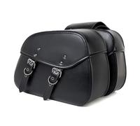 LSYQFB Motorcycle Panniers for Harley Davidson Ultra Limited 2014-2024, Motorbike Side Pannier Bag Waterproof Leather Motorbike Saddle Bags Motorcycle Bags Tail Motorbike Bag,C