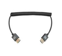 LSYRIA Coiled HDMI 2.0 Cable (A to A), 8K@60Hz 18Gbps High-Speed Supports 3D TPU Camera Cable Suitable for BMPCC 4K/6K, Panasonic S1H/GH5, Atomos Ninja V, Monitor, Gimbal, Video Transmitters