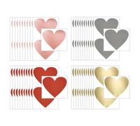 LSYYSL 100 Scratch Card Coated Stickers, Heart Stickers, Creative Stickers, Fun Stickers