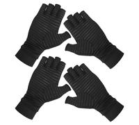 LSYYSL 2 Pairs Of Half Finger Gloves, Arthritis Gloves, Training Compression Gloves, Unisex, Joint Care Gloves