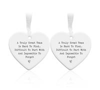 LSYYSL 2 Pieces Of Heart-Shaped Pendant Ornaments, Acrylic Pendants, Home Decoration Pendants, Heart-Shaped Commemorative Hanging Tags, Gift Ornaments