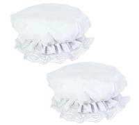 LSYYSL 2 Pieces Of White Lace Hats, Simple Lace Hats, Stage Performance Hats, Cosplay Accessories, Costume Accessories