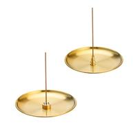 LSYYSL 2 Sets Of Incense Trays, Brass Incense Candle Holders, Desktop Incense Trays, Metal Incense Burners, Creative Incense Candle Holders, Incense Decorations
