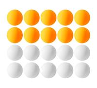 LSYYSL 20-Piece Table Tennis Balls, 4cm, White+Yellow, Durable PP Material, Suitable for Table Tennis Training and Entertainment