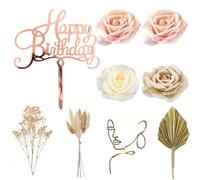 LSYYSL 22 Pieces Cake Decorations And 1 Piece Insert, Ele Cake Decoration, Ladies Cake Decoration, Creative Cake Accessories