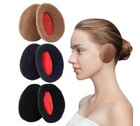 LSYYSL 3 Pairs Of Earmuffs, Plush Ear Warmers, Winter Earmuffs, Cold Earmuffs For Outdoor Riding, Ear Warming Accessories