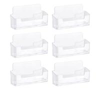 LSYYSL 6 Pieces Transparent Desktop Business Card Box, Business Card Display Box, Business Card Box, Suitable For Exhibitions And Offices