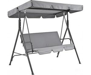 LSyySy Garden Canopy Swing Seat Chair - Adjustable Canopy, Removable Cushion, Outdoor Patio Poolside Porch Bench, Comfortable Swinging Chair for Relaxing and Enjoying Your Outdoor Space
