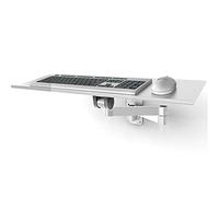 LSyySy Keyboard Tray Adjustable Height Swivel Tilt, Wall-Mounted Keyboard Tray Adjustable Metal Aluminum Keyboard Tray Shelf Telescopic Foldable and Rotating Wall Keyboard Stand