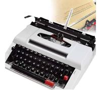 LSyySy Traditional Typewriter(Able to Type), Retro Style Manual Typewriter, Classic Word Processor, Perfect for Writing Novels Anywhere,for Adventurous Writers In The Jungle