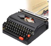 LSyySy Traditional Typewriter(Able to Type), Retro Style Manual Typewriter, Classic Word Processor, Perfect for Writing Novels Anywhere,for Adventurous Writers In The Jungle