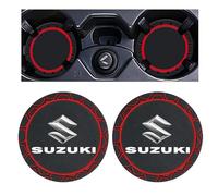LSYZGRBC 2PCS Car Cup Coaster,for Suzuki SX4 Vitara Grand Swift Alto Liana Jimny S-cross Landy Drink Holder Coaster Gadget Auto Insert - Anti Slip Universal Vehicle Interior Accessories