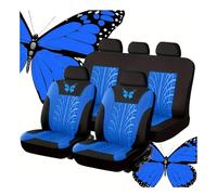 LSYZGRBC Car Seat Covers Full Set, for VW Polo VI (AW) 2019 2020 2021 2022 2023 2024 2025 Waterproof Scratch Resistant Protect Front and Rear Seat Covers Protectors,C