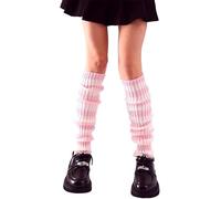 LSYZHX 2Pcs Leg Warmers, Y2K Knitted Leg Warmers for Women for Women Best Gift (PINK, standard)