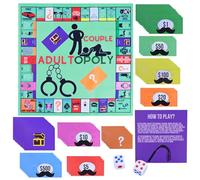 LSYZHX Couples Adultopoly Board Game, Romantic Games for Couples Date Night, Couples Games for Two Adult for Relationship Building (1 Set)