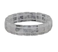 LSZBYHOK Chakra Bracelets For Women,Natural Gemstone Crystal Bracelets,Fashion Rectangle Beads Strand Stretch Bracelet, Energy Gemstone Bracelets Jewellery For Men Women Clear Quartz