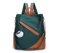 LSZJSCH Colorful Personalized Backpack: fabric paired with clever design -Can be given as a gift(Green)
