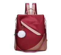 LSZJSCH Colorful Personalized Backpack: fabric paired with clever design -Can be given as a gift(Red)