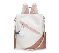 LSZJSCH Colorful Personalized Backpack: fabric paired with clever design -Can be given as a gift(White)