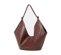 LSZJSCH Fashionable And Simple Women's Handbag, Available In Black And Brown, With Distinctive Braided Texture -For Evening Events(GrapesPurple)