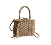 LSZJSCH Handmade Knitted Tassel - Decorated Handbag - Stylish And Casual Daily Bag -PerfectForBeachDays(Shape1)