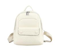 LSZJSCH Ladies' backpack, casual daily backpack, cute design, suitable for daily use, shopping, Can be given as a gift(White)