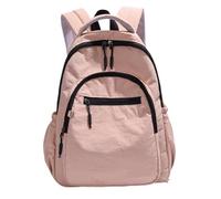 LSZJSCH Minimalist Casual Backpack, Large Capacity Multi-Compartment Daypack for Daily Outings & Outdoor Use -Can be given as a gift(Pink)