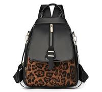 LSZJSCH Personalized Women's Backpack - Splicing Design, Large Space, Suitable for Travel and Daily Use -Can be given as a gift(Black)