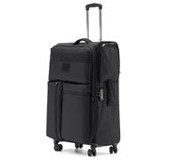 LSZJSCH Practical and Wear - Resistant Rolling Travel Suitcase - High - Quality Pull - Rod, Quiet Wheels, Exquisite Details. A Practical Item for Travel -Tourist Artifact(Black,28 inches)
