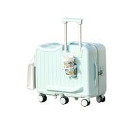 LSZJSCH Ride-On Rolling Luggage with Cup Holder - Traveler's Choice -Tourist Artifact(Blue,22 inches)