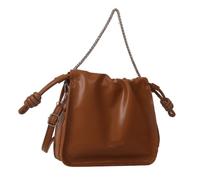 LSZJSCH Simple drawstring women's handbag: combining practical design with elegant temperament -For Evening Events(Brown)