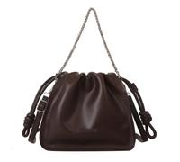 LSZJSCH Simple drawstring women's handbag: combining practical design with elegant temperament -For Evening Events(Brown2)