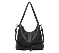LSZJSCH Stylish And Casual Women's Handbag, Made Of High - Quality Leather, With A Laid - Back Bag Shape Design -For Evening Events(Black)