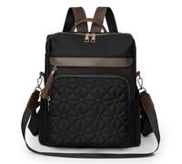 LSZJSCH Stylish Embossed Backpack, Multi-Purpose Daypack for Commuting, Daily Use & Versatile Scenarios -Can be given as a gift(Black)