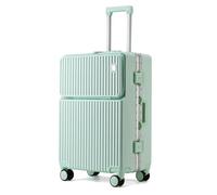 LSZJSCH Trendy Rolling Travel Suitcase - Thickened And Lightweight Sturdy Handle, Secure Anti - Theft Combination Lock. -Tourist artifact(Light Green,20inch)
