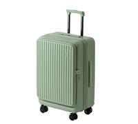 LSZJSCH Versatile and Reliable PC+ABS Hard Shell Rolling Suitcase with Well-Organized Interior - Suitable for Any Journey -Tourist Artifact(Tender Green,30inches)