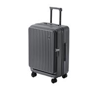 LSZJSCH Versatile and Reliable PC+ABS Hard Shell Rolling Suitcase with Well-Organized Interior - Suitable for Any Journey -Tourist Artifact(Grey,25inches)