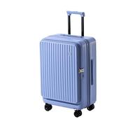 LSZJSCH Versatile and Reliable PC+ABS Hard Shell Rolling Suitcase with Well-Organized Interior - Suitable for Any Journey -Tourist Artifact(Azure,30inches)