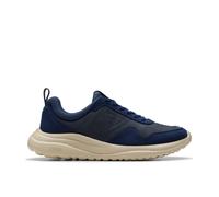 Clarks for man. 26181635 Lt360 Lace navy leather trainers (41), Flat, Laces, Casual
